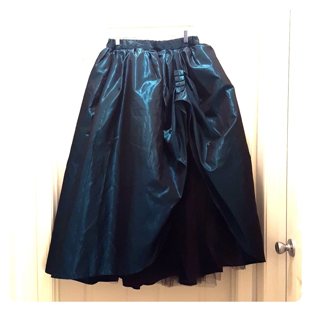 Prom/evening skirt, dark green
